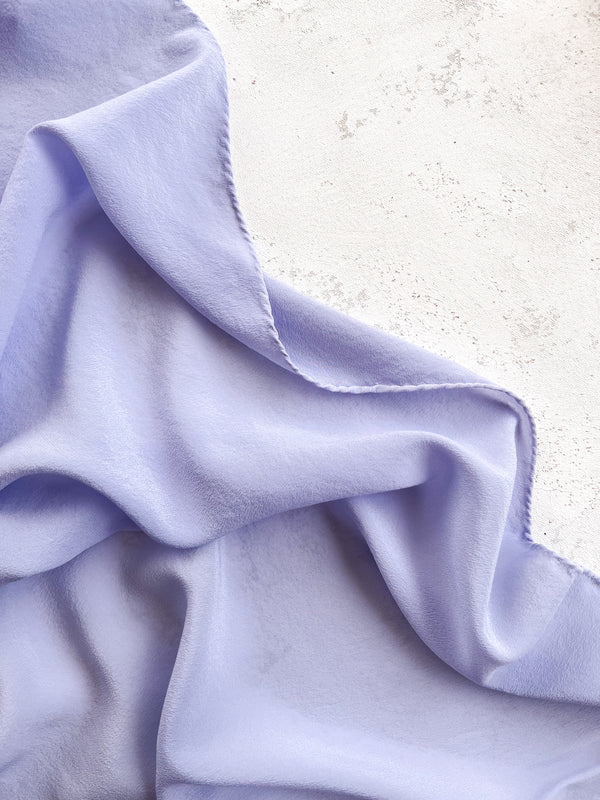 'The Scout' Washable Silk Scarf in Periwinkle