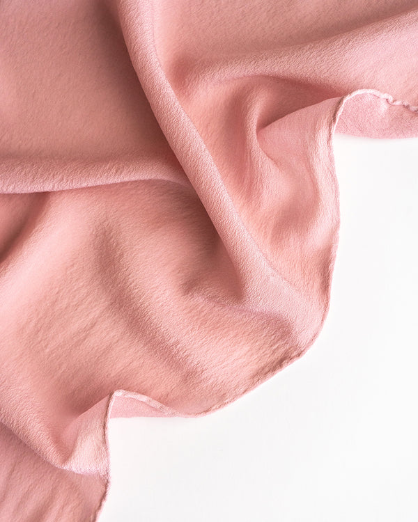 'The Scout' Washable Silk Scarf in Peony