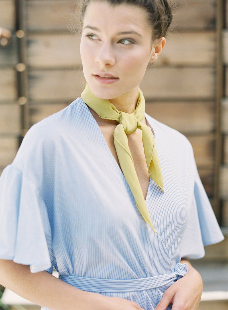 'The Scout' Washable Silk Scarf in Honey