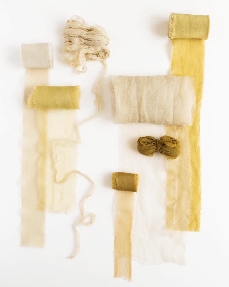 Tono + co Classic and Gossamer Silk Ribbon bundles, featuring favorites from the Golden Collection. Find your inspiration through color and silk. Lovingly hand-dyed in Santa Ana, California and available in 24 signature colors. Check out our website for more styling and color tips.