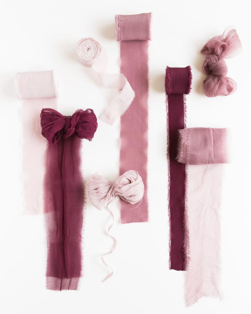 Silk Classic Ribbon in Rose